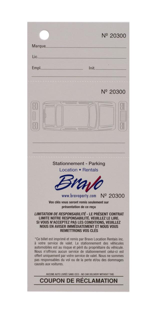 Rental store for Billet pour Valet 3 parties   3 part Valet Tickets in Montreal Quebec