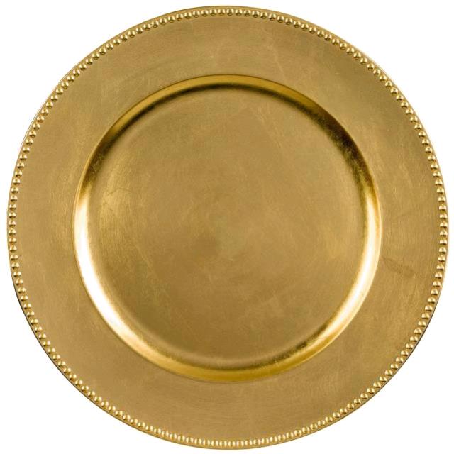 Rental store for Sous Assiette Or Acrylique Gold Acrylic Charger in Montreal Quebec